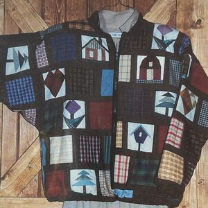Eileens Design Studio J23 Pattern Country Windows Jacket P - XL Vintage